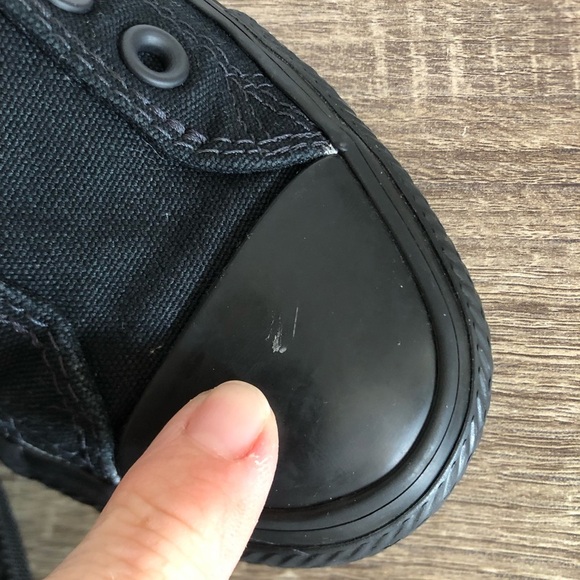 Converse Black Canvas Slip-On Sneakers - Picture 4 of 13